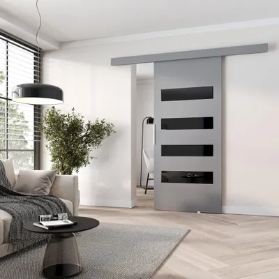 Obrázek produktu pro Posuvné interiérové dveře BARRET 6 - 96 cm, šedé