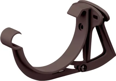 Produktbild von INEFA Stirnbretthalter justierbar für Dachrinne halbrund, PVC NW100 / 100mm, Dunkelbraun Dachrinnenhalter Dachrinnenzubehör,  Germany
