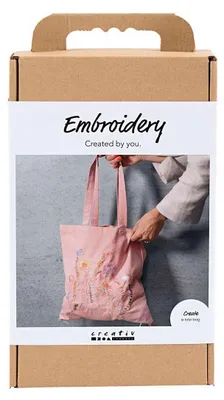 Zdjęcie produktu dla Creativ Company 977861, Zestaw do haftowania dla dzieci, Bawełna, Różne kolory, Różowy