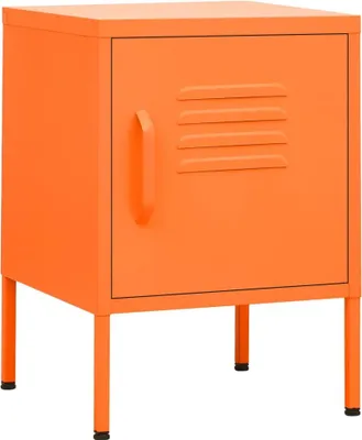 Obrázek produktu pro vidaXL Noční stolek oranžový 35x35x51 cm Ocel