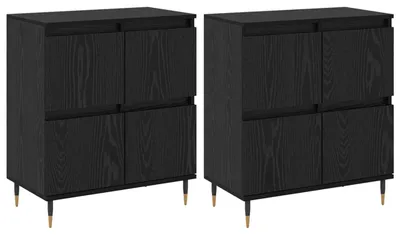 Immagine prodotto di Armadio 2 pcs Rovere Nero 60 x 35 x 70 cm