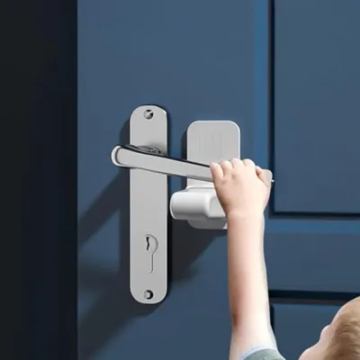 Produktbild von PolkaHome® Multifunktionale Kindersicherungsschlösser für Türen, Fenster, Ofen und Haustiere, 6 Stück, Weiß