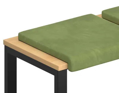 Produktbild von vidaXL Bankkissen 2 stk. Samt Hellgrün Tiefe 35 cm