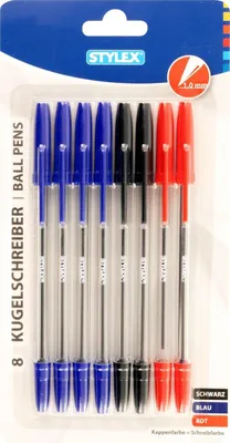 Produktbild von Stylex Kugelschreiber, sortiert - 8 STK