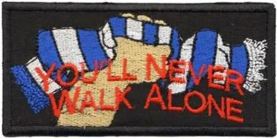 Produktbild von Aufnäher Patches You'll never walk alone Gr. ca. 10,5 x 5,3 cm 20589