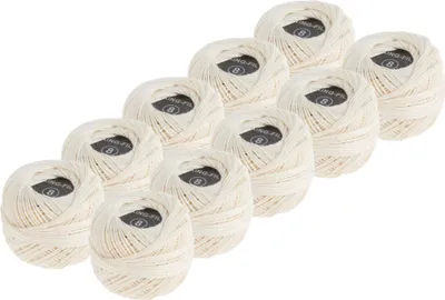 Produktbild von VBS XXL Häkelgarn "Creme", 10 Knäuel à 30 m