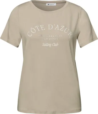 Produktbild von Street One LTD QR wording print shirt cobble stone 40