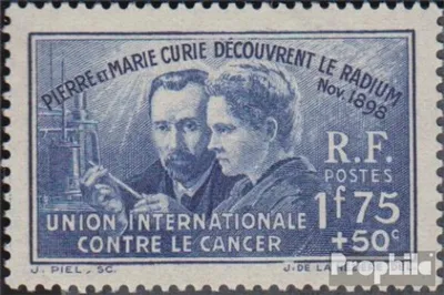 Produktbild von Briefmarken Frankreich 1938 Mi 433 (kompl.Ausg.) mit Falz Radiumentdeckung