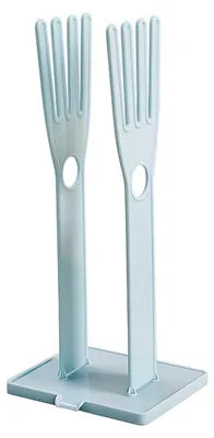 Handschuhhalter 2er Set, Trockenständer für Spülhandschuhe, Blau