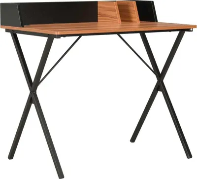 Obrázek produktu pro Psací stůl černý a hnědý 80 x 50 x 84 cm