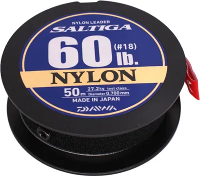 Image de DAIWA SALTIGA NYLON LEADER, 50m, 0,7mm, 27.2kg / 59,97lbs, transparent, bas de ligne, 12957-570