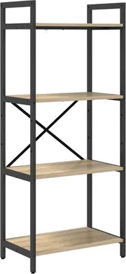 Immagine prodotto di vidaXL Libreria rovere Sonoma 56 x 34 x 133,5 cm Materiale a base di legno