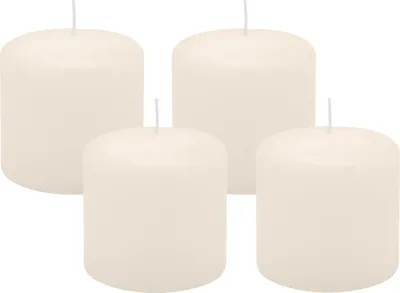 Produktbild von 4er Set Adventskranzkerzen Elfenbein Ø 60 x 60 mm