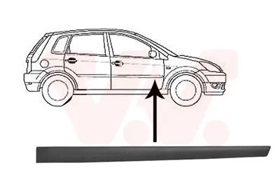 Produktbild von VAN WEZEL Zierleiste für die Tür Vorne Rechts Leiste für FORD Fiesta Mk5 Schrägheck (JH1, JD1, JH3, JD3) 1806424