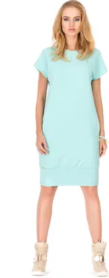 Produktbild von Damen Kleid klassisch elegant Sommer Mini-Kleid, Mintgrün/M/38