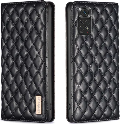 Obrázek produktu pro Redmi Note 11 4G Pouzdro, Elegantní Flip Kožené Pouzdro s Kapsami na Karty a Stojánkem pro Xiaomi Redmi Note 11 4G / Note11S černé