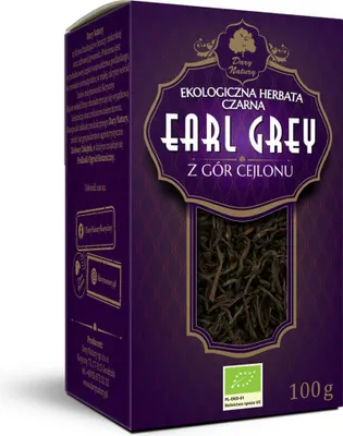 HERBATA CZARNA LIŚCIASTA EARL GREY BIO 100 g - DARY NATURY