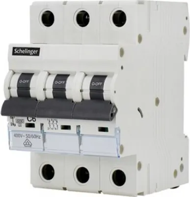 Immagine prodotto di Interruttore di sovracorrente SCHELINGER 6KA 3P B 20A