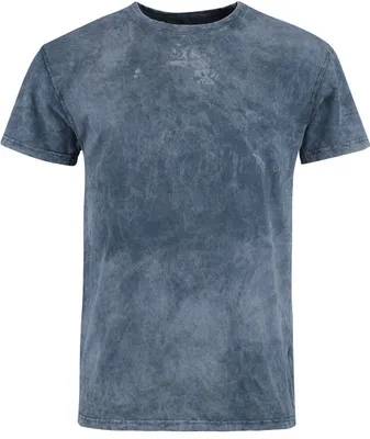 Produktbild von Black Premium by EMP Herren graues Basic T-Shirt in Batik-Optik M