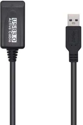 Obrázok produktu pre Aisens - predlžovací kábel USB 3.0 so zosilňovačom, typ a/m-a/h, čierny, 5,0 m