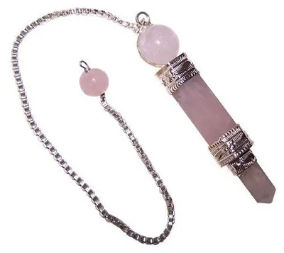 Image de Péndules Spéciales - Quartz Rose, 3 pièces
