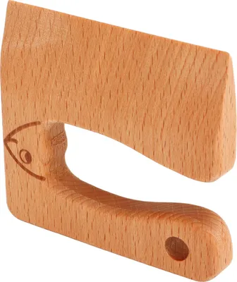 Image de Couteau en bois pour enfants Couteau à légumes et à fruits Jouet Montessori Outils de cuisine pour enfants Type de poisson