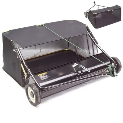 Obrázek produktu pro Zametací stroj 120 cm Zametací stroj na trávu 55141 Zametací stroj na trávu Sekačka s posezením Traktor na trávu