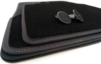 Immagine prodotto di Tappetini per BMW X3 iX3 / X4 G02 (doppia cucitura M Design) tappetini velours premium in qualità originale set di tappeti per auto, 4 pezzi, nero
