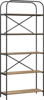 Immagine prodotto di vidaXL Libreria Artisan in rovere 80 x 30 x 183 cm materiale a base di legno