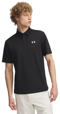 Produktbild von Under Armour T2G Piqué Herren-Golfpoloshirt, Schwarz