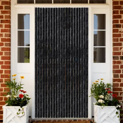Produktbild von Design Fliegenvorhang Anthrazit 100x200 cm Chenille, Fliegengitter 2024 Neu
