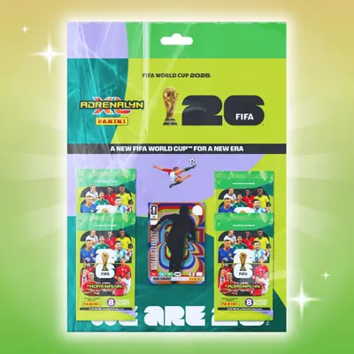 Produktbild von FIFA World Cup 2026 Adrenalyn XL Multipack | 5 Booster + 2 Limited Edition Karten | Panini