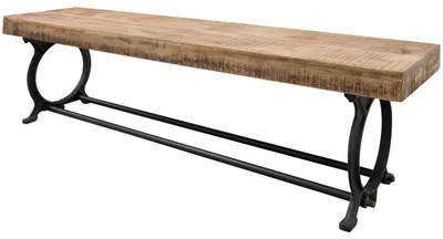 Produktbild von MASSIVMOEBEL24.DE Bank Altholz 200x40x45 lackiert INDUSTRIAL #32