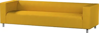 Produktbild von Dekoria Bezug für Klippan 4-Sitzer Sofa, senffarbe, Bezug für Klippan 4-Sitzer