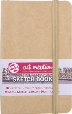Obrázok produktu pre Talens Art Creation Skicár 80 bielych listov 140g 90x140mm Kraft