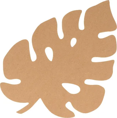 Produktbild von Silhouette Monsterblatt aus MDF-Holz 25 cm
