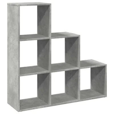 Obrázek produktu pro vidaXL Pokojová knihovna s rozdělovačem 3 police betonová šedá 99x29x99 cm