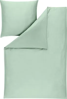 Produktbild von Estella Ateliers Uni-Satin- Bettwäsche-Garnitur Valetta  Farbe mint Größe 135x200 + 80x80