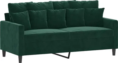 Obrázok produktu pre vidaXL 2-miestna pohovka Tmavo zelená 140 cm Velvet