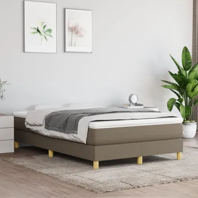 Produktbild von "2026 Promotion" BoxspringBettgestell moderne - Taupe 120x200 cm - Stoff - Polsterbett CC5666