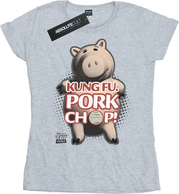 Produktbild von Disney - "Toy Story Kung Fu Pork Chop" T-Shirt für Damen BI44257 (XL) (Grau)