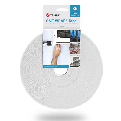 Produktbild von VELCRO® One Wrap® Band 50 mm breit, weiß, 25 m