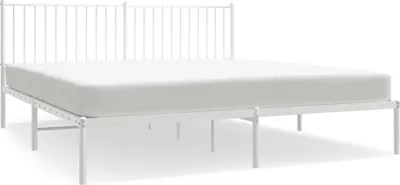 Obrázok produktu pre vidaXL Detská posteľ s čelom kovová biela 183x213 cm