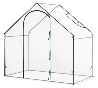 Produktbild von Outsunny Foliengewächshaus 1,8x1x1,68 m Gewächshaus Tomatenhaus mit Tür, Fenster