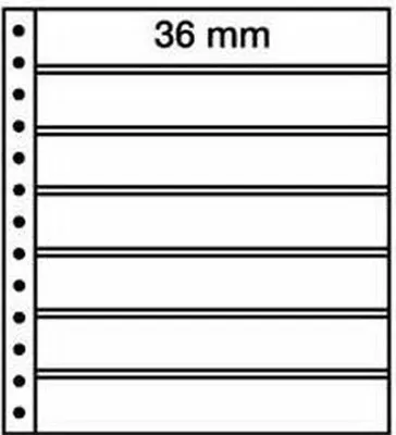 Produktbild von LEUCHTTURM R-Tafeln, 7er Einteilung, schwarz, 5er Pack.