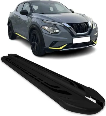 Image de 2019-2026 Nissan Juke II Marchepieds latéraux pédale Aluminium Noir 2Pcs