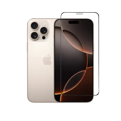 Produktbild von Panzerfolie Displayschutz für iPhone 16 Pro Max Bildschirm Schutzglas Full Screen Hartglas
