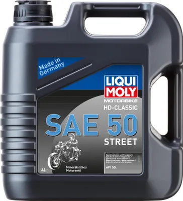 Produktbild von LIQUI MOLY Motorbike HD-Classic Street für SAE 50 4 Liter Motoröl Motorenöl Mineralisch Öl