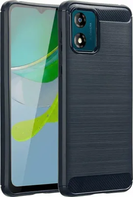 Produktbild von imoshion Brushed Back Cover Motorola Moto E13 - Dunkelblau