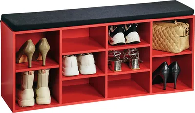 Immagine prodotto di KESPER Scarpiera con panca rossa 103,5 x 48 x 29,5 cm